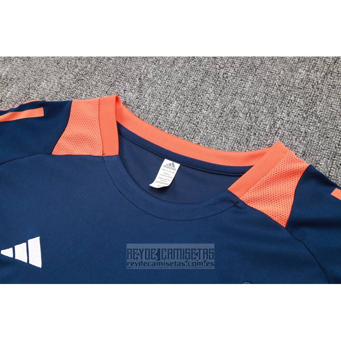 Chandal del Manchester United Manga Corta 2024-2025 Azul - Pantalon Corto